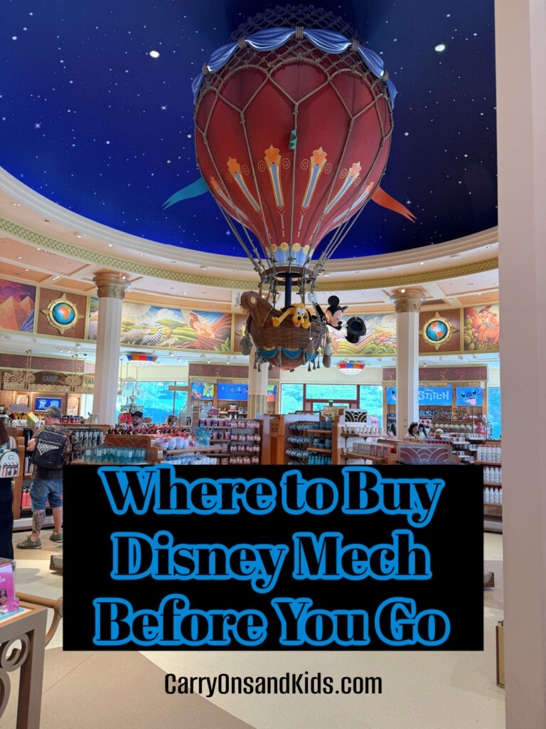 Photo of inside of Disney park store with text over with name of article on it.