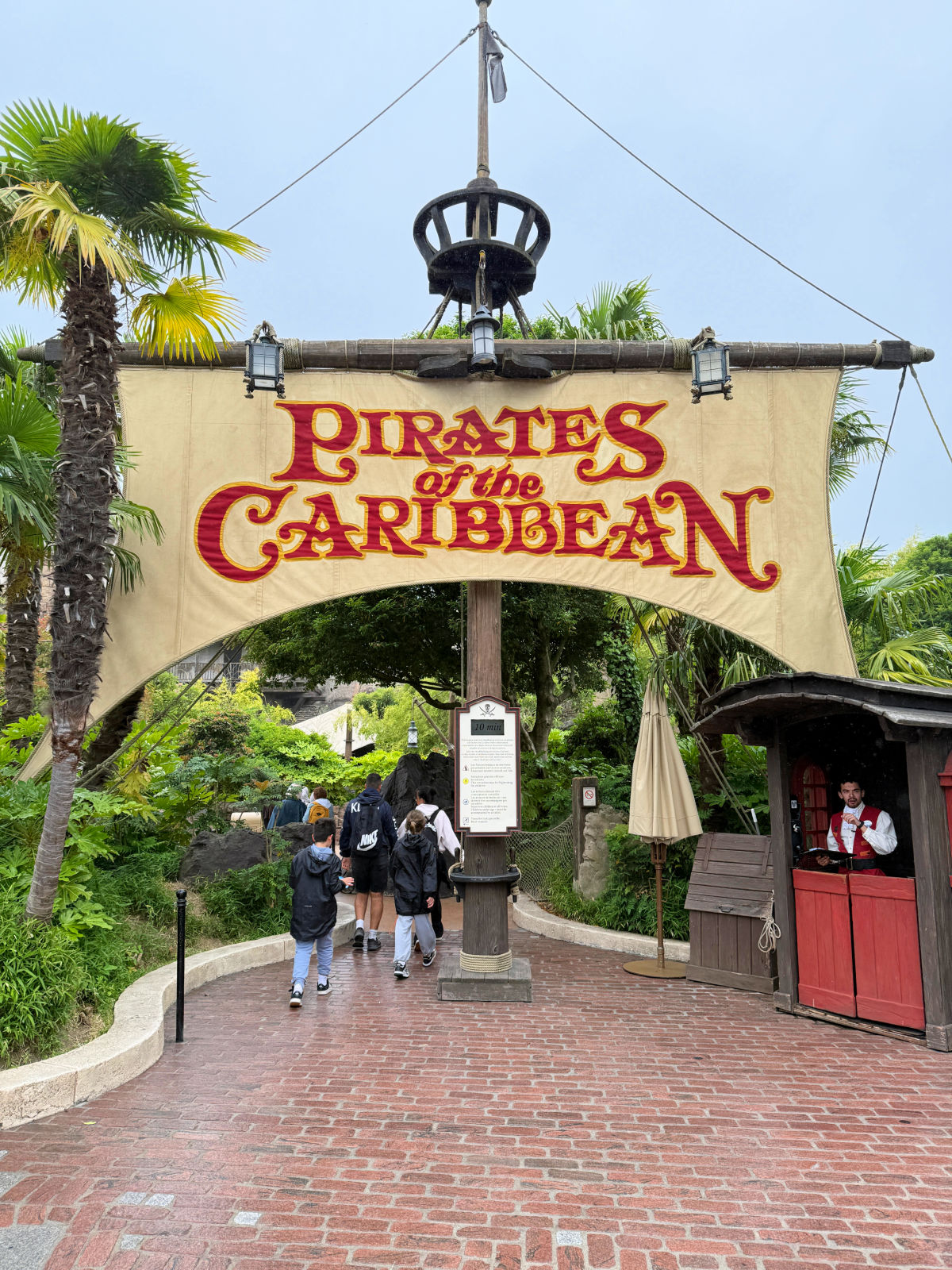 Entrance to Pirates of the Caribbean in Disneyland Paris.